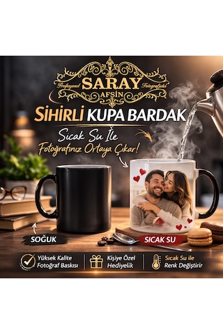 Sihirli Kupa Baskı Siyah