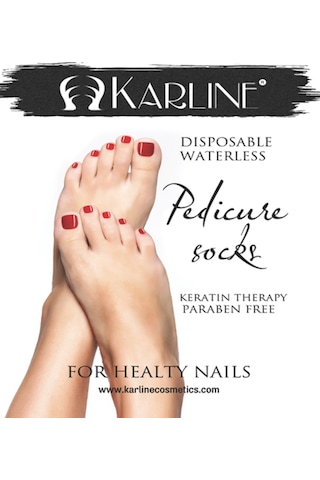 Karline Keratinli Susuz Pedikür Çorabı