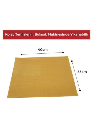 33x40 Fırınlanabilir Yıkanabilir Pişirme Fırın Matı