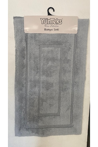 Pamuk Tufting 2'li Klozet Takım,banyo Seti,paspas Seti, Çerçeve G