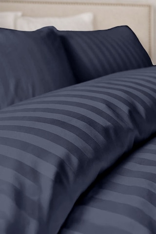Tek Kişilik %100 Pamuk Saten Nevresim Seti Premium Seri 8 Renk Seçeneği 160x220 Gece Mavisi