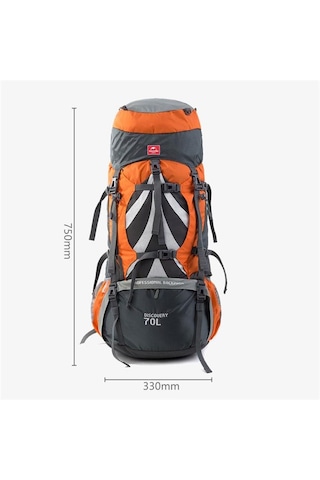Naturehike Kamp Çantası 70 Litre - Turuncu Çok Renkli