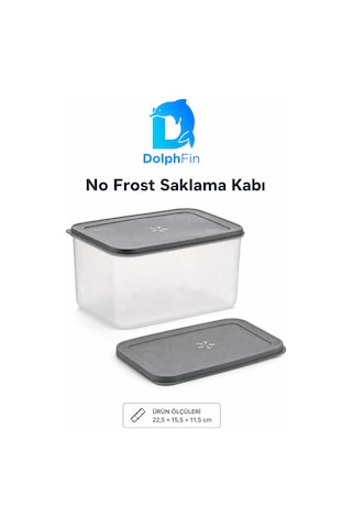 No Frost Saklama Kabı 3150 Ml Siyah No Frost Saklama Kabı 3150 Ml Siyah