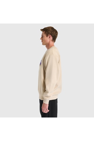 New Balance Nb Lifestyle Men Sweatshirt Erkek Bej Sweatshirt - Mnc3505 Bej