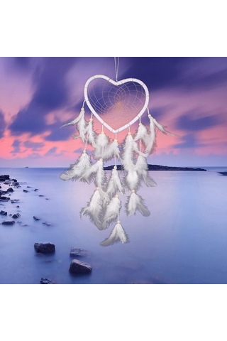 Homyl Tüy Ev Düğün Dekorasyon Araba Süsleri Ile Kalp Beyaz Tarif Edildiği Gibi