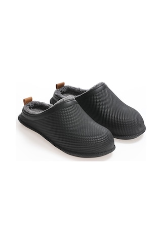 Gezer Kışlık Islak Zemin Erkek Terlik (554652418) Siyah