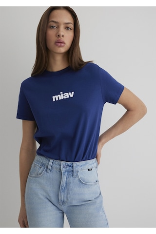 Mavi - Miav Baskılı Lacivert Tişört 1610622-70722 Lacivert