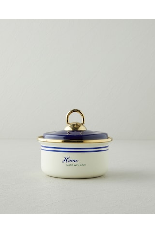 English Home With Love Emaye Baharatlık 0,5l Mavi-yeşil Mavi - Yeşil