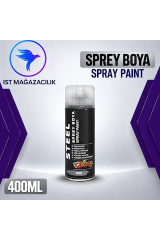 İst Steel Sprey Boya Gri 400 Ml 07 Gri