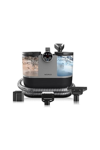 Ayrex Womıdı Dy-506f Halı Ve Koltuk Yıkama Makinesi, 500w Güç, 1600ml Su Tankı, 1.8m Hortum, Dijital Ekran, Siyah