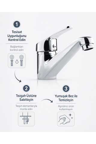 İtimat Vega 352 Mix Lavabo Bataryası