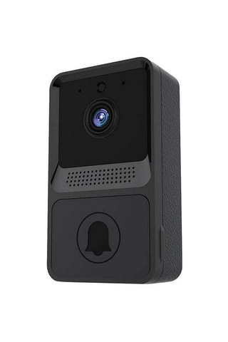 Kangvka Z20 Siyah Akıllı Düşük Enerji Wifi Görüntülü Kapı Zili - Telsiz, Şarj Edilebilir Dahili Pil Ve Standart Ding Dong Fonksiyonu