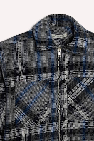 Defacto Erkek Çocuk Polo Yaka Ekose Desenli Fermuarlı Flanel Ceket G3295a825wnın42 İndigo-ın42