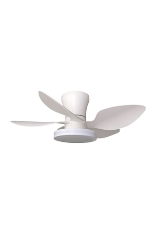 Vanti 30 Watt 71cm 28inç Ledli Dekoratif Vantilatör Beyaz Kcf304