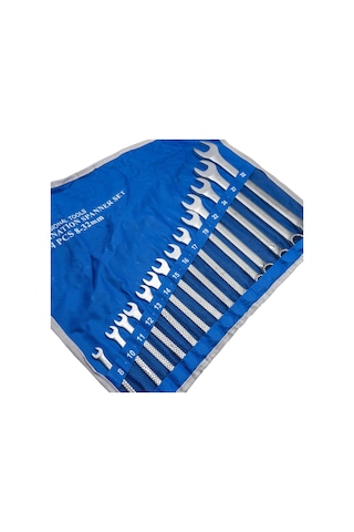 6111 Kombine Anahtar Takımı 8-32 Mm 14 Parça Bez Çantalı