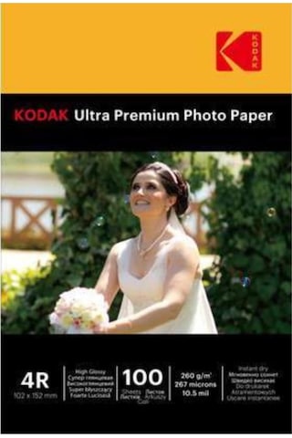 Kodak Ultra Premium (Glossy) Parlak 10x15 260Gr Fotoğraf Kağıdı