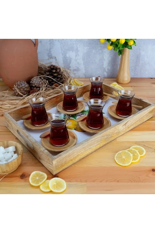 Bambum Kangura Limon Çay Tepsisi Büyük Renkli