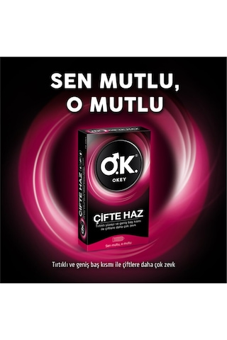 Okey Çifte Haz Prezervatif 40'lı