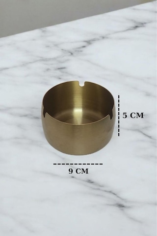 Gold Dekoratif Metal Paslanmaz Çelik Küllük