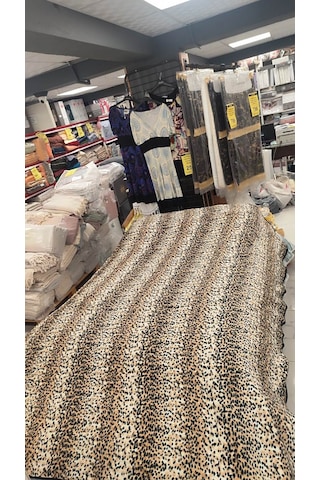 Aksu Safari Çift Kişilik Embos Vizon Battaniye 200x240 Leopar Bej Bej