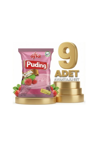 Afia Çilekli Puding 9x125 Gr