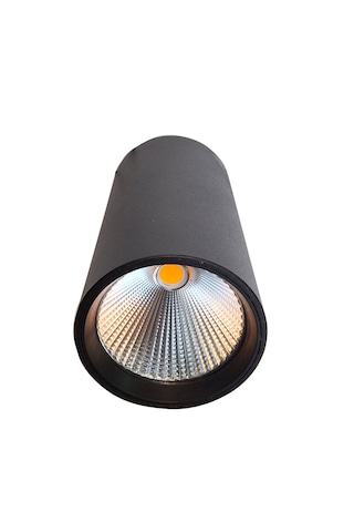 Silindir Philips Ledli 30w Siyah Tavan Armatürü Ilık Beyaz Işık