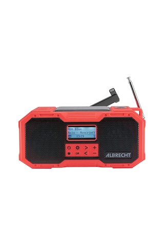 Albrecht Dr 112 Taşınabilir Deprem Ve Acil Durum Fm Radyosu, Güneş Paneli, Sos Alarm, Powerbank, Usb-c Alarm Saatli Radyolar Pembe