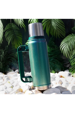 Çelik Termos 750ml Iç 304 Plastik Kulp Ve Portatif Paslanmaz