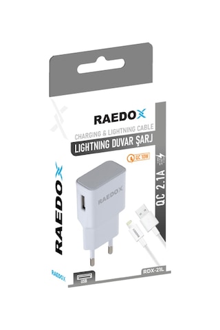 Raedox 10w 2.1 A Lightning Duvar Şarjı Raedox 10w 2.1 A Lightning Duvar Şarjı