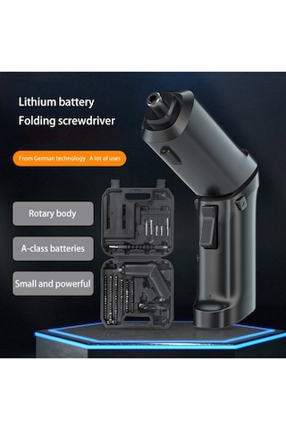Tcherchi CT11749 High-End Şarj Edilebilir Çok Fonksiyonlu Katlanır Elektrikli Tornavida Seti