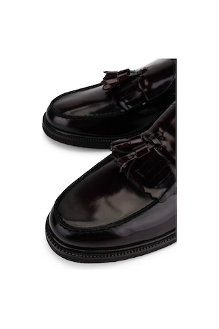 Tamer Tanca Erkek Hakiki Deri Bordo Açma Loafer Ayakkabı 285 3752 Erk Ayk Sk23/24 Bordo Acma Bordo