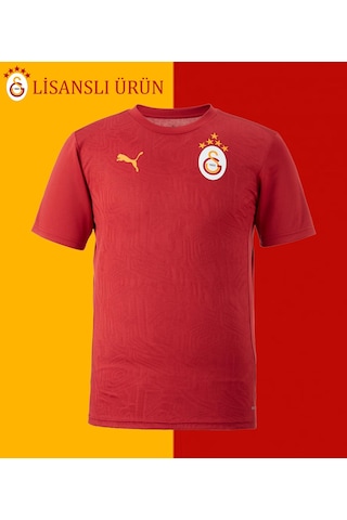 Gsstore Galatasaray Lisanslı Kırmızı A Takım 5 Yıldız Antrenman T-shirt Kırmızı