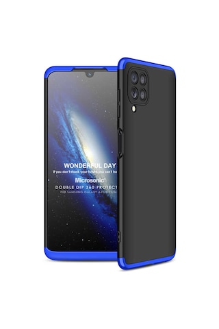 Microsonic Samsung Galaxy Uyumlu A22 Kılıf Double Dip 360 Protective