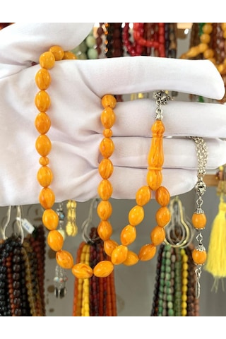 Sarı Orijinal Beyzi Model Katalin Tesbih