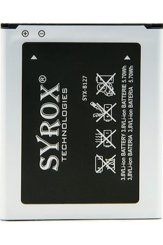 Syrox Samsung Uyumlu İ8190/S3Mini/8160/Ace 2 Batarya