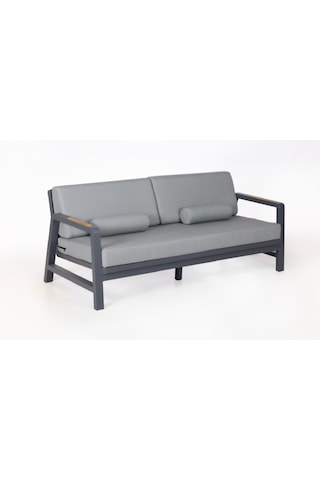Madera Alüminyum Bahçe Balkon Oturma Grubu 3+1+1+masa Gri