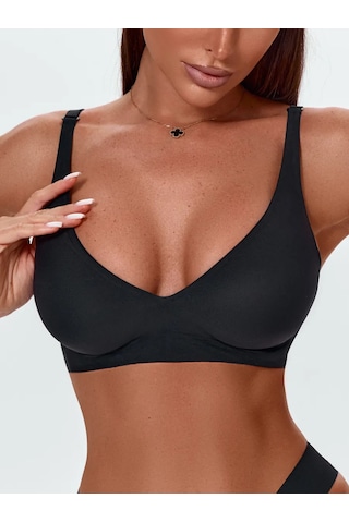 Astores Dikişsiz Sütyen, Balensiz, Push-up'sız Üst 436481943 Siyah