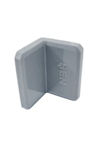 Kapaklı L Gönye Küçük Gri Ölçüleri 2x35x25x25 15 Adet Açık Gri