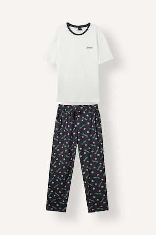Defacto Rick And Morty Baskılı Regular Fit Kısa Kollu 2li Pijama Takımı H7504ax26auer105 Ekru-er105