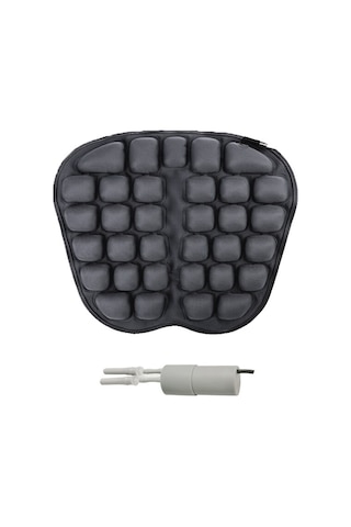 In-sc003 Araba Ofis Şişme Hava Yastığı Koltuk Minderi, Stil: Elektrikli Su Şişme Çift Kullanımlı Siyah