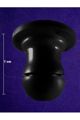 4 Adet Plastik Sabit Ayak Dolap Ayağı Siyah 7cm Yükseklik Diğer