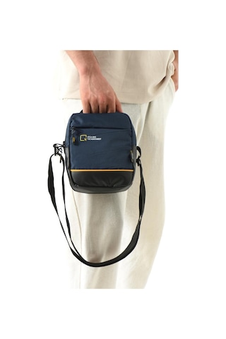 Erkek Omuz Çantası Elde Tutma 23 14 Cm Çapraz Askılı Postacı Çantası Mega Çanta Paraşüt Kumaş Lacivert