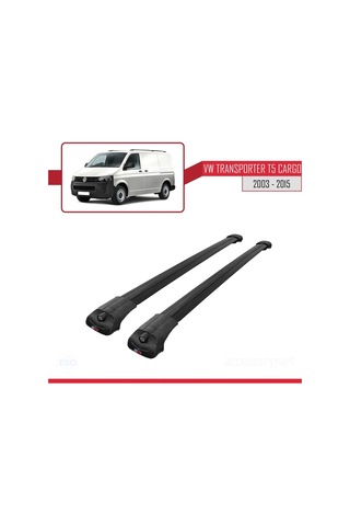Volkswagen Transporter T5 2003-2015 Arası İle Uyumlu Ace-1 Ara Atkı Tavan Barı Siyah
