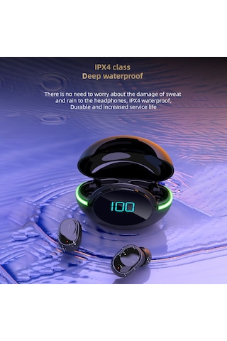 Maiyame Y80 Kablosuz Kulaklıklar Stereo Kulak İçi Bt Kulaklıklar Ergonomik Su Geçirmez Spor
