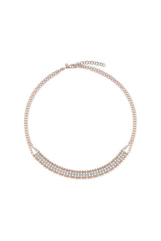 Reis Kuyumculuk T9454 İl Prosecco White Pembe Altın Kolye