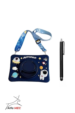 Samsung Galaxy Tab S10 Fe /s10 Lite/s10/s9 Fe/s9 Uyumlu Astronot Standlı Çocuklara Özel Sevimli Kılıf Arka Kapak Samsung Galaxy Tab S10 Fe /s10 Lite/s10/s9 Fe/s9 Uyumlu Astronot Standlı Çocuklara Özel Sevimli Kılıf Arka Kapak