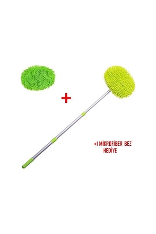 Yedek Bezli Mikrofiber Araba Yıkama Fırçası