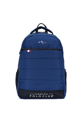 Cambridge Polo Club Minimalist Çok Gözlü Günlük Sırt Çantası - Okul Çantası Lacivert-1502 Lacivert