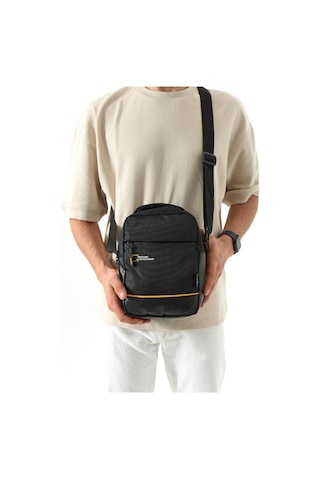 Erkek Postacı Çantası Elde Tutma 23 14 Cm Çapraz Askılı Omuz Çantası Mega Çanta Siyah