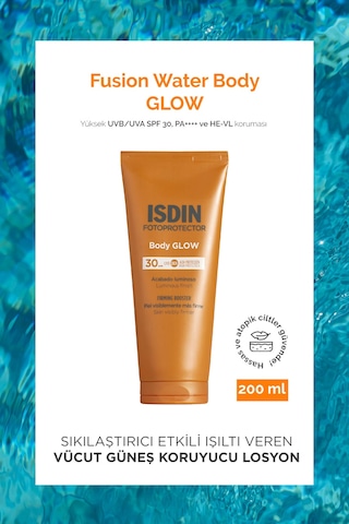 Fotoprotector Fusion Water Body Glow Spf30 200 Ml